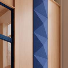 Offecct Akustik Panel Spiegel als dekoratives Wandpaneel im Eingangs- und Bürobereich