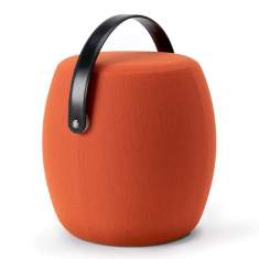 Sitzhocker Offecct Carry On mit Ledergriff für flexible Nutzung in Lounge- und Wartebereichen