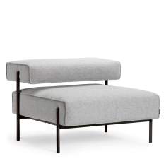 Modulsessel Offecct Lucy mit gepolsterter Rückenlehne für flexible Loungekonfigurationen