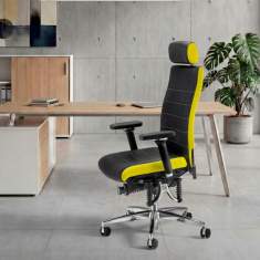 ergonomischer Bürodrehstuhl Haider Bioswing BIOSWING 660 iQ AIR mit perforiertem Lederbezug