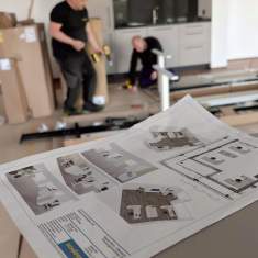 Projektplanung und Montagearbeiten für die neue Büroeinrichtung von Minder Immobilien in Schindellegi