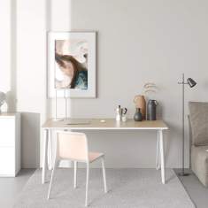 Leuwico iSHAPE Schreibtisch als kompakter Arbeitsplatz im Homeoffice-Bereich