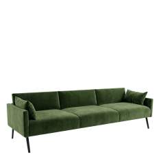 Lounge Sofa Connection Leo mit dreiteiliger Sitzfläche und gepolsterten Armlehnen