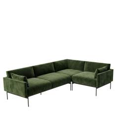 Modulares Ecksofa Connection Leo mit gepolsterten Armlehnen