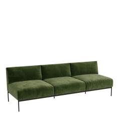 Modulares Sofa Connection Leo mit durchgehender Rückenlehne