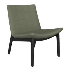 Loungesessel Connection Swoosh mit schwarz gebeiztem Holzgestell