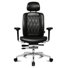 Chefstuhl | Leder, Armlehnen, Wagner, Alumedic Ltd. Bürodrehstuhl