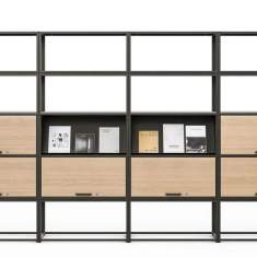 Raumtrenner Embru eQ Raumtrenner mit modularen Stauraumelementen