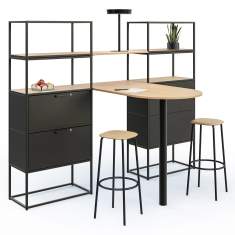 Raumtrenner Embru eQ Raumtrenner mit integriertem Stehtisch
