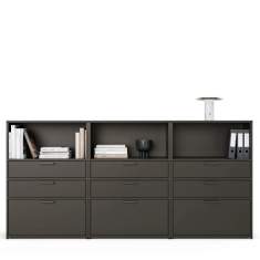 Sideboard Embru eQ Sideboard mit Schubladen und offenen Regalfächern