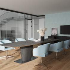 Conventus Konferenztisch von FM Büromöbel für hochwertige Konferenzräume
