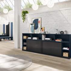 FM Büromöbel Endless Querrollladenschrank für stilvolle Büroorganisation
