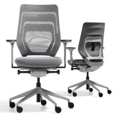 FM Büromöbel fm asiento ergonomischer Bürodrehstuhl mit Netzrückenlehne