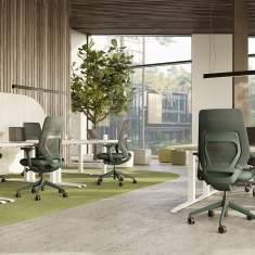 Ergonomische fm asiento Bürostühle von FM Büromöbel in einer modernen Arbeitsumgebung
