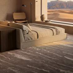 Object Carpet Marble Teppichboden in einem Schlafbereich mit fliessender, marmorierter Musterung