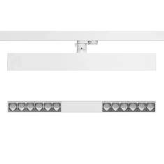 ERCO Compar linear Stromschienen-Downlight mit linearer Lichtaustrittsfläche für die Bürobeleuchtung