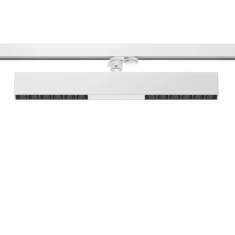 ERCO Compar linear Stromschienen-Downlight in schlanker Ausführung mit zurückgesetzter Lichtoptik
