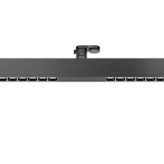 ERCO Compar linear lineares Downlight für Stromschienen mit kompakter Aluminiumleuchte