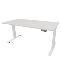 Höhenverstellbarer Schreibtisch Steelcase Possilio® mit rechteckiger Tischplatte und T-Fuß-Gestell