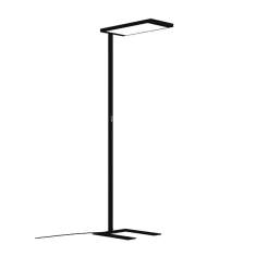 LED-Stehleuchte Waldmann LAVIGO.single G3 in schwarzer Ausführung mit schlankem Standfuß