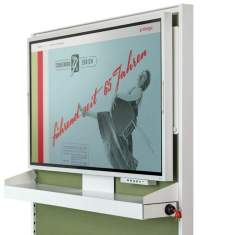 Girsberger Alteo Wall mit integriertem Monitor und Ablagefläche für Präsentationen