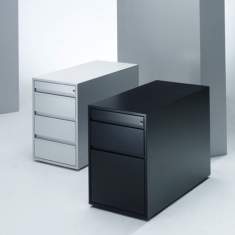 Bürocontainer kleiner Büroschrank abschließbar Bürocaddy Zemp, LUZIFER Unterstellkorpus