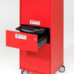 Bürocaddy, farbig, auf Rollen, Zurbuchen, Caddies
