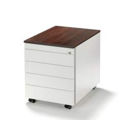 Rollcontainer Büro Büroschrank Rollen Bürocaddy schwarz Bürocontainer WINI, CONTAINER