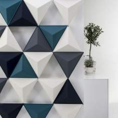 Akustik Wandpaneele blau Design Akustik Büro Akustikelemente, Abstracta, Akustik Elemente Aircone