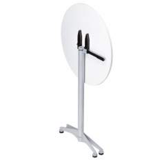 Designer Beistelltisch klappbar kleine Beistelltische weiss Brunner, pivot
runde Tischplatte
