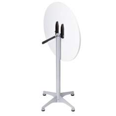 Designer Beistelltisch klappbar kleine Beistelltische weiss Brunner, pivot
runde Tischplatte