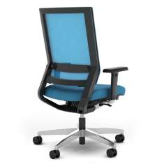 Bürostuhl blau Bürodrehstühle Netzgewebe viasit, impulse Bürodrehstuhl