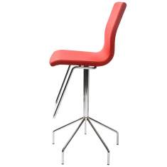 Barstuhl rot Barhocker, Skandiform, Flex Up