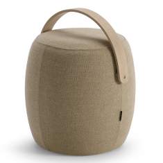 Mobiler Hocker Offecct Carry On mit textilem Bezug und integriertem Tragegriff