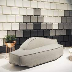 Loungesofa grau Sofa Lounge, offecct, Airberg