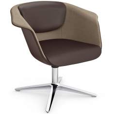 Loungesessel braun Cocktailsessel Büro, Sedus, sweetspot