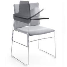 Besucherstuhl grau Besucherstühle Kunststoff Konferenzstuhl mit Tisch Profim Ariz