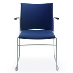 Besucherstuhl blau Besucherstühle Kunststoff Konferenzstuhl Profim Ariz