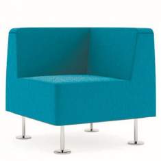 Loungesessel türkis Büro Clubsessel Design Loungemöbel, profim, Wall In - Wartemöbel