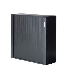 Rolladenschrank Büro Büroschränke mit Rolladen Büroschrank schwarz, anthrazit, Zemp, LUZIFER Rollladenschrank