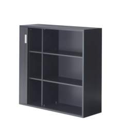 Rolladenschrank Büro Büroschränke mit Rolladen Büroschrank, anthrazit, Zemp, LUZIFER Rollladenschrank