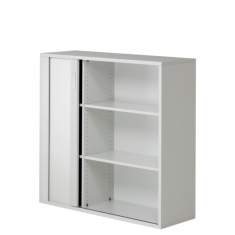 Rolladenschrank Büro Büroschränke mit Rolladen Büroschrank hellgrau, Zemp, LUZIFER Rollladenschrank