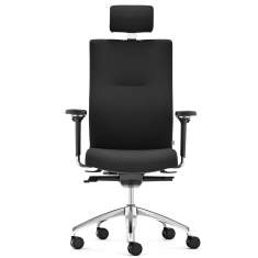 Bürostuhl schwarz Bürodrehstuhl mit Armlehnen Drehstuhl Büro, fm Büromöbel, Startup2