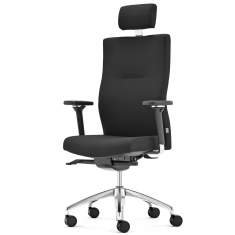 Bürostuhl schwarz Bürodrehstuhl mit Armlehnen Drehstuhl Büro, fm Büromöbel, Startup2