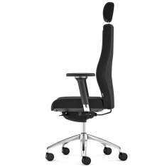 Bürostuhl schwarz Bürodrehstuhl mit Armlehnen Drehstuhl Büro, fm Büromöbel, Startup2
