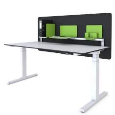 Schreibtisch höhenverstellbar, Büromöbel Schreibtisch ergonomisch , Lista Office LO, Sitz-Stehtisch LO-Extend