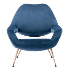 Loungesessel blau Büro Design Loungemöbel , Poltrona Frau, DU 55