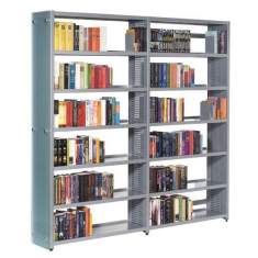 Metallregal Bücherregal grau, bruynzeel, Sysco Bibliotheksregale