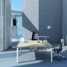 Schreibtisch quadratisch Büromöbel Schreibtische Holz HAWORTH, Epure Management Tisch