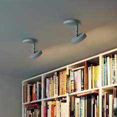 LED Deckenlampe modern Spots Büroleuchte grau Belux, U-TURN Deckenleuchte
